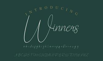 Signature Font Calligraphy Logotype Script Brush Font Type Font lettering handwritten vector