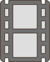 Film Strip Icon In Gray Color. vector