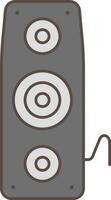 Speaker Icon In Gray Color. vector