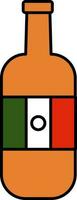 Mexican Drink Bottle Colorful Icon. vector