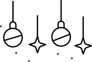 Isolated Hanging Party Garland Icon In Flat Style. vector