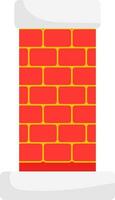 Illustration Of Chimney Icon In Flat Style. vector