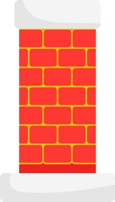 Illustration Of Chimney Icon In Flat Style.