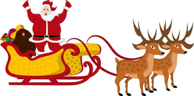 Santa Claus Sleigh Vector Art, Icons, and Graphics for Free Download