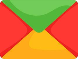 Isolated Email Or Mail Icon In Flat Style. vector