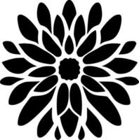 flor modelo - minimalista y plano logo - vector ilustración