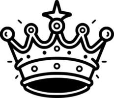 Coronation, Black and White Vector illustration