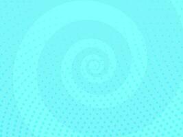 Cyan Swirl Dotted Pattern Background. vector