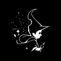 Magical, Black and White Vector illustration