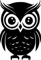 Owls, Minimalist and Simple Silhouette - Vector illustration