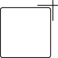 Square Drag or Select Icon In Linear Style. vector