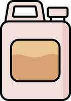 Jerrycan Icon In Pink And Orange Color. vector