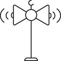Illustration Of Loudspeaker Sound Icon In Line Art. vector