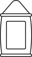 Illustration Of Bag Of Grain Icon In Line Art. vector