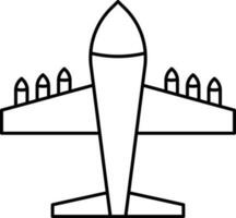 Illustration Of Flight Icon Or Symbol. vector