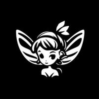 Fairies, Black and White Vector illustration