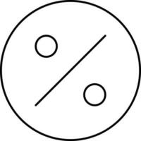 Discount Offer Of Coin Thin Linear Icon. vector