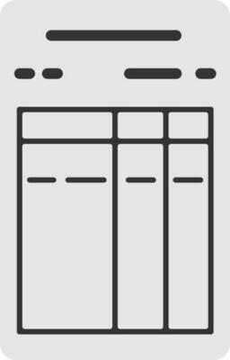 Flat Invoice Icon In Gray And Black Color.