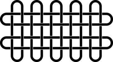 Alternate Spiral Knot Icon In Linear Style. vector