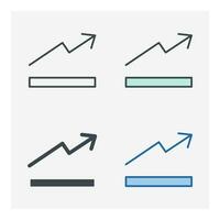 graph icon symbol template for graphic and web design collection logo vector illustration