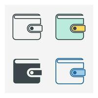 wallet payment icon symbol template for graphic and web design collection logo vector illustration