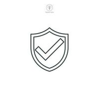 Shield icon symbol template for graphic and web design collection logo vector illustration