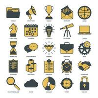 business management elements set icon symbol template for graphic and web design collection logo vector illustration