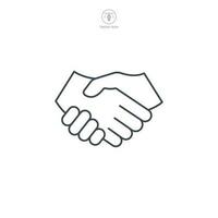 Handshake icon symbol template for graphic and web design collection logo vector illustration