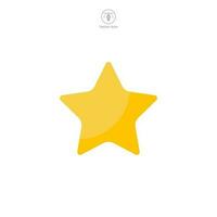 Star icon symbol template for graphic and web design collection logo vector illustration