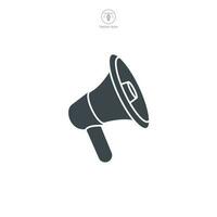 Megaphone icon symbol template for graphic and web design collection logo vector illustration