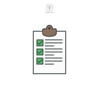 Checklist icon symbol template for graphic and web design collection logo vector illustration