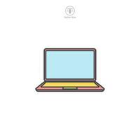 Laptop icon symbol template for graphic and web design collection logo vector illustration