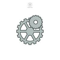 Gear icon symbol template for graphic and web design collection logo vector illustration