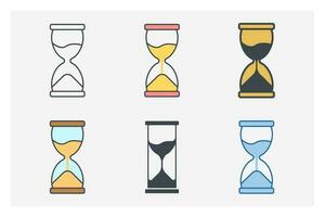 Hourglass icon symbol template for graphic and web design collection logo vector illustration