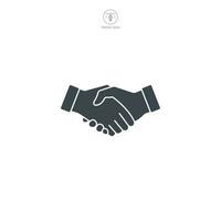 Handshake icon symbol template for graphic and web design collection logo vector illustration