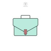 Briefcase icon symbol template for graphic and web design collection logo vector illustration