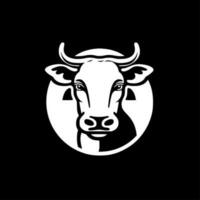 vaca - minimalista y plano logo - vector ilustración