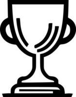 trofeo - minimalista y plano logo - vector ilustración