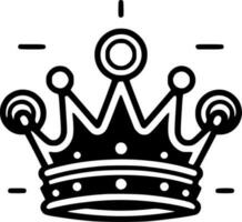 Crown, Minimalist and Simple Silhouette - Vector illustration