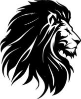 Lion - Black and White Isolated Icon - Vector illustration