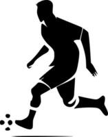 Soccer - Black and White Isolated Icon - Vector illustration