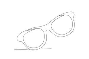 Glasses for summer vector