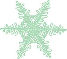 Illustration decorative snowflake vector