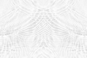 White water with ripples on the surface. Defocus blurred transparent white colored clear calm water surface texture with splashes and bubbles. Water waves with shining pattern texture background. photo