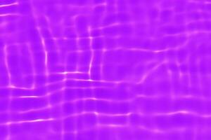 Purple water with ripples on the surface. Defocus blurred transparent pink colored clear calm water surface texture with splashes and bubbles. Water waves with shining pattern texture background. photo