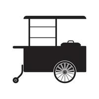 meatball cart icon vector