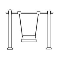 swing icon vector