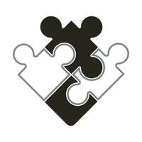 Puzzle icon vector