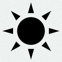 Sun icon. Solar icon. Sun icon for weather design. Trendy summer symbol. Vector illustration