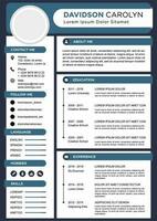 professional curriculum vitae template vector